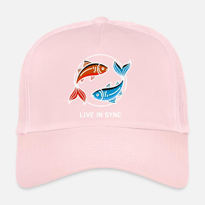 Live in Sync - Fish in Harmony Trucker Cap