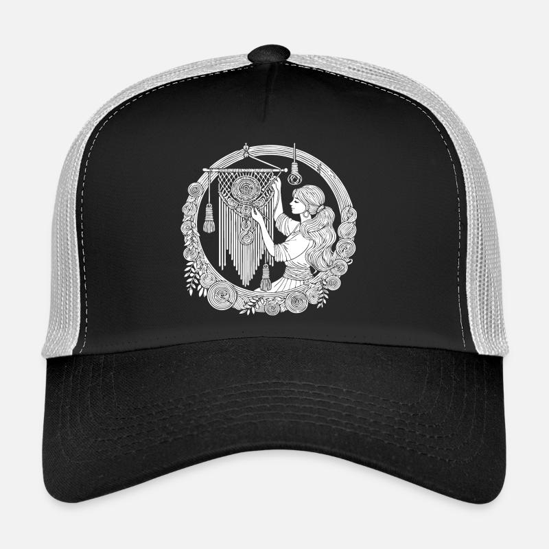 Design en macramé – Créativité et style bohème Casquette trucker 