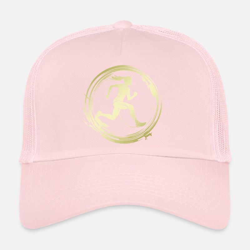 Silhouette de marathon de course à pied Casquette trucker 