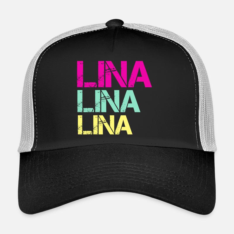 LINA Neon Triptych - Trucker Cap - Schwarz/Steingrau
