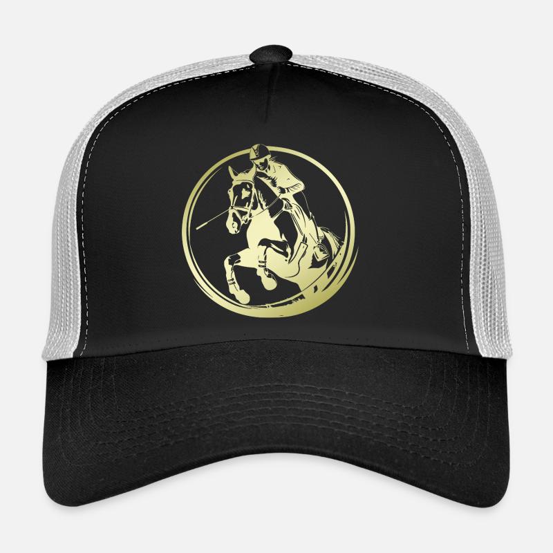 Silhouette de cheval d’équitation Casquette trucker 