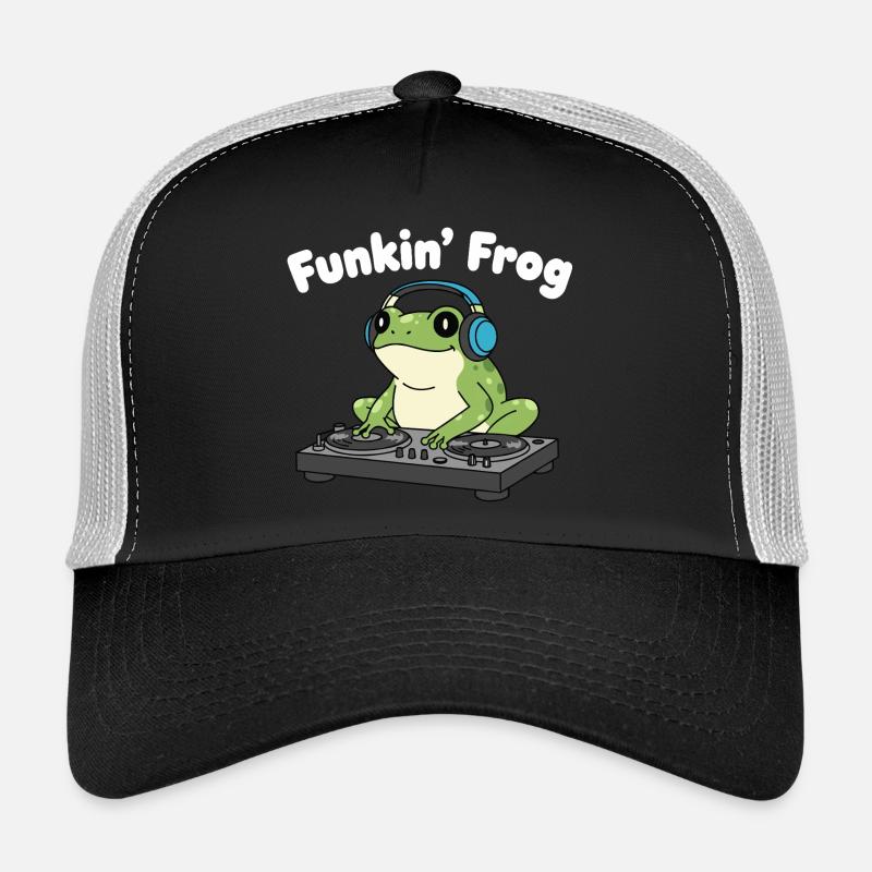 Funkin' Frog DJ au casque Casquette trucker 