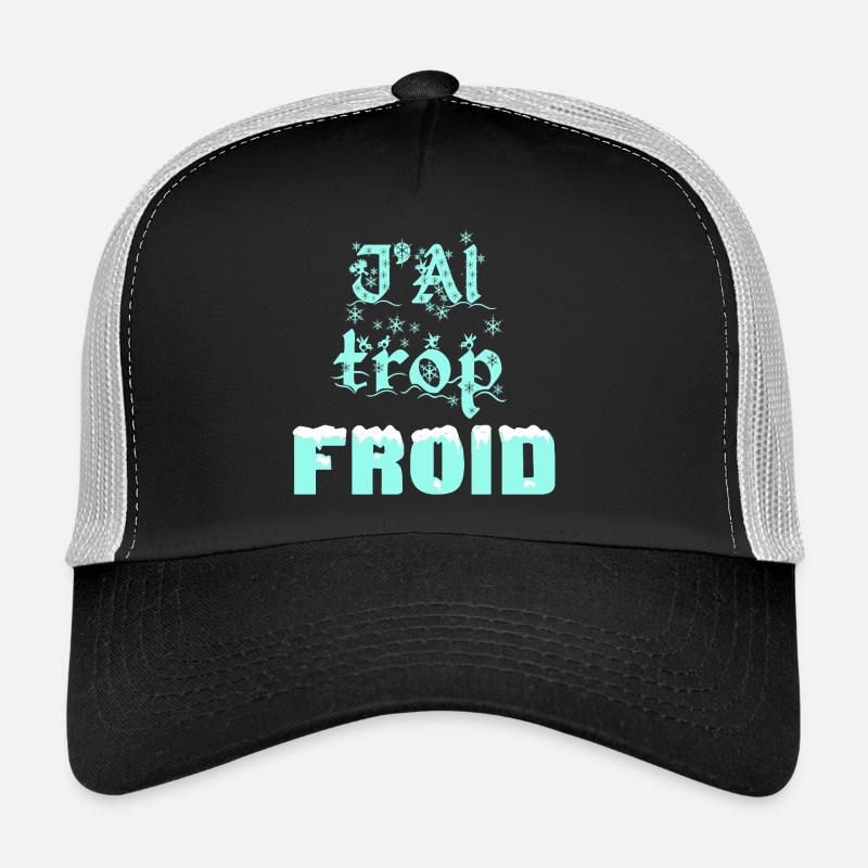 Winter Frost Typography Casquette trucker 