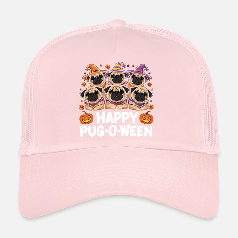 Pug-O-Ween Chapeau de Sorcière Carlins Casquette trucker 