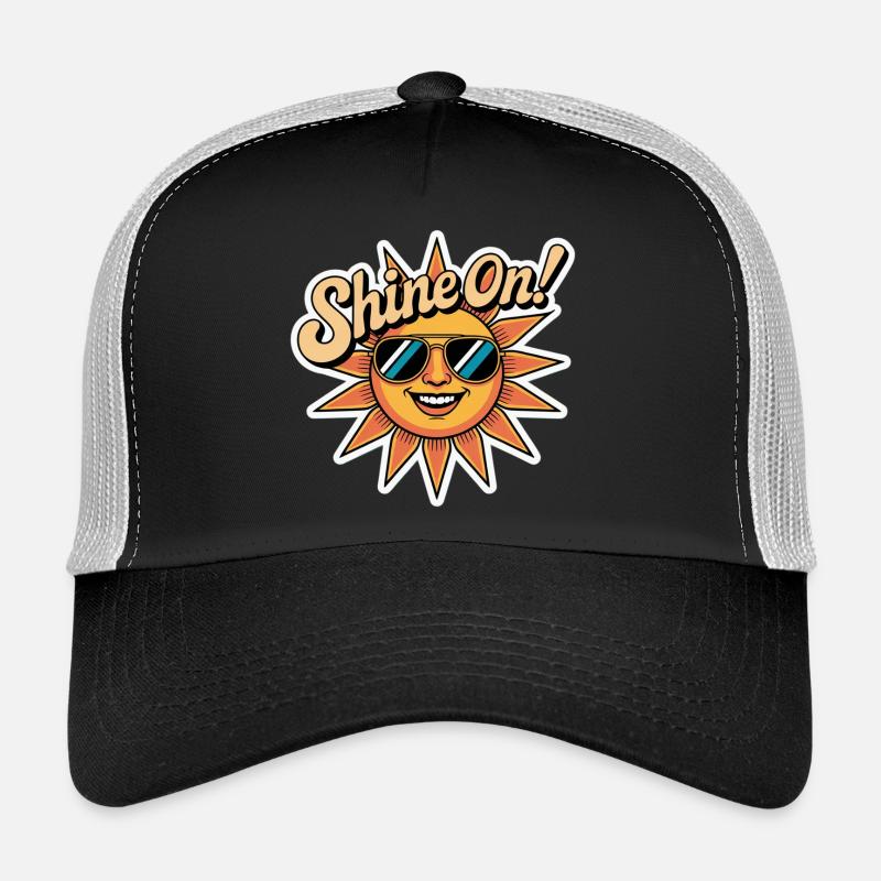  Shine On - Trucker Cap - Schwarz/Steingrau