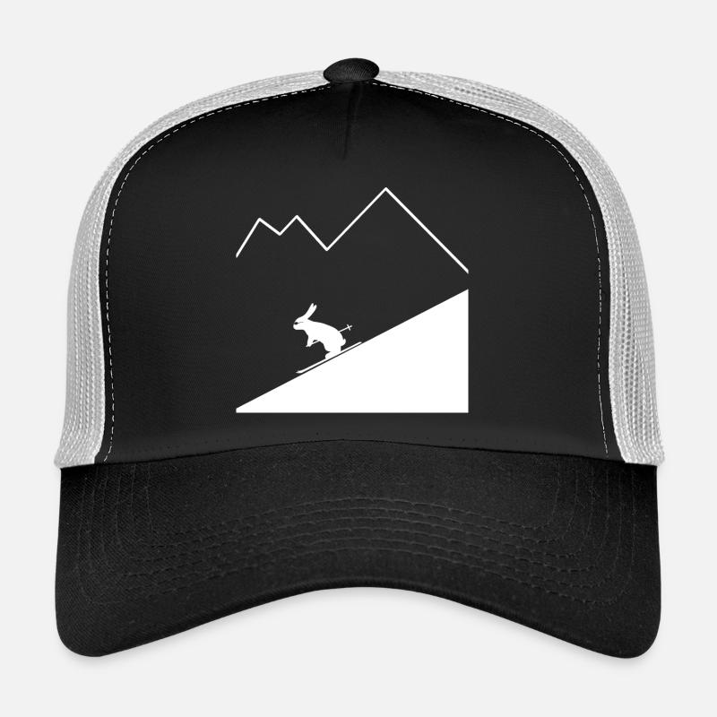 Rabbit Skier - Trucker Cap - Schwarz/Steingrau