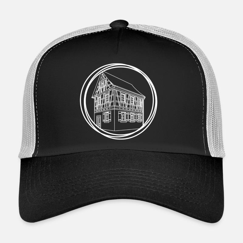 Line House Circle Drawing Trucker Cap