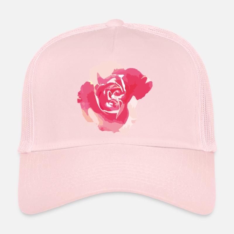rose Casquette trucker 