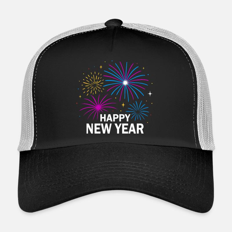 Feux d’artifice Conception du Nouvel An – Bonne année Casquette trucker 