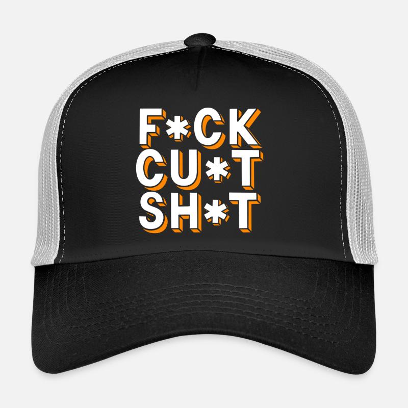 Schimpfwörter Zensierter Text Trucker Cap