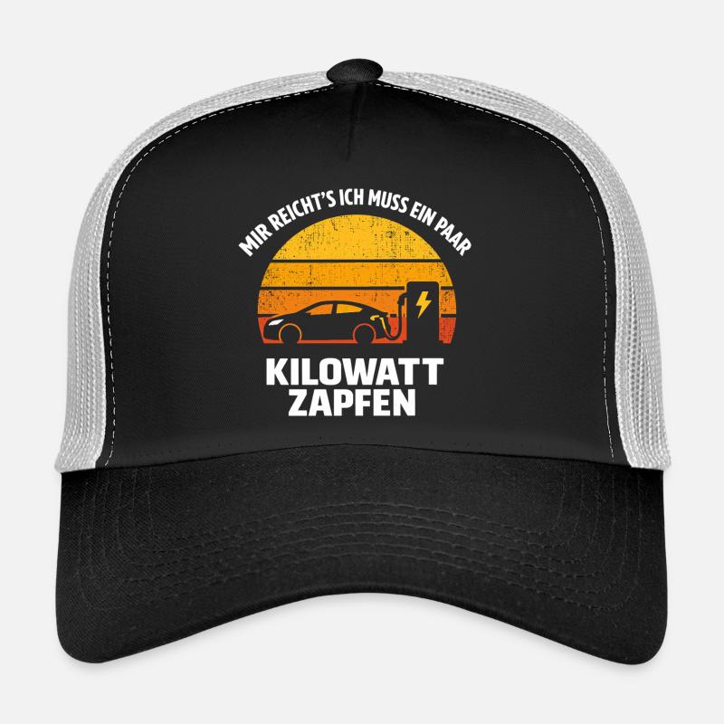Mir reicht’s: Kilowatt zapfen – E-Auto Trucker Cap