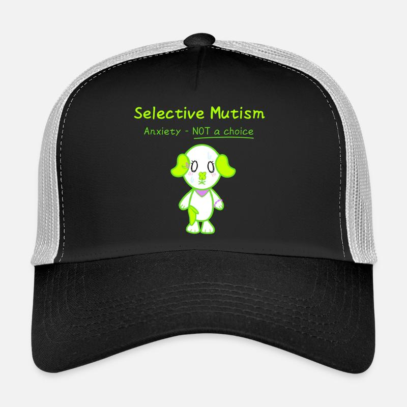 KawaiiDOGGOS - Clover "Selective mutism" print Trucker Cap