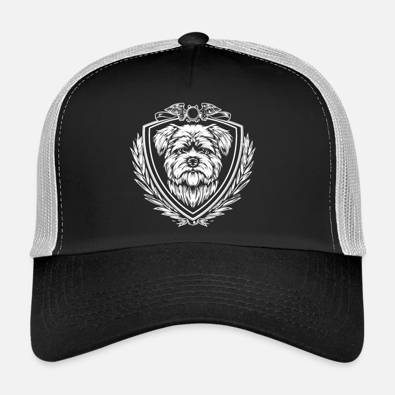 Wappen-Hundekopf im Schild Trucker Cap