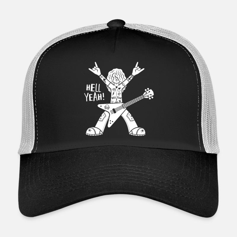 Guitariste de style cartoon Casquette trucker 