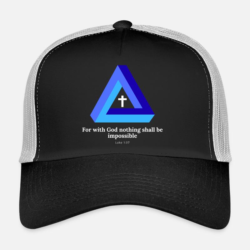 For with God, nothing shall be impossible. Hatch Trucker Cap