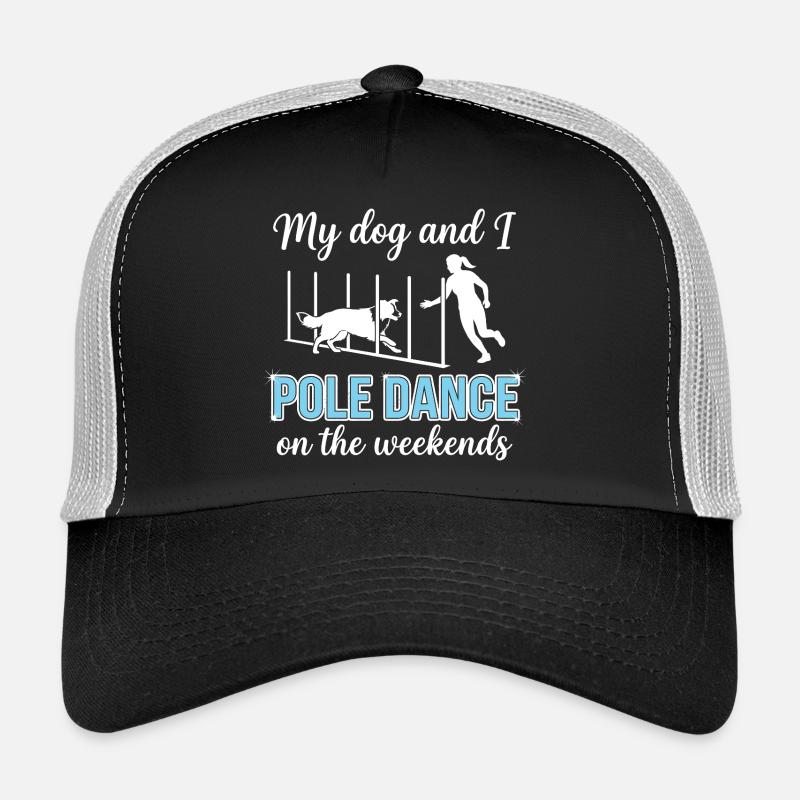 Funny Agility Slalom Saying Pole Dance - Trucker Cap - black/stone grey