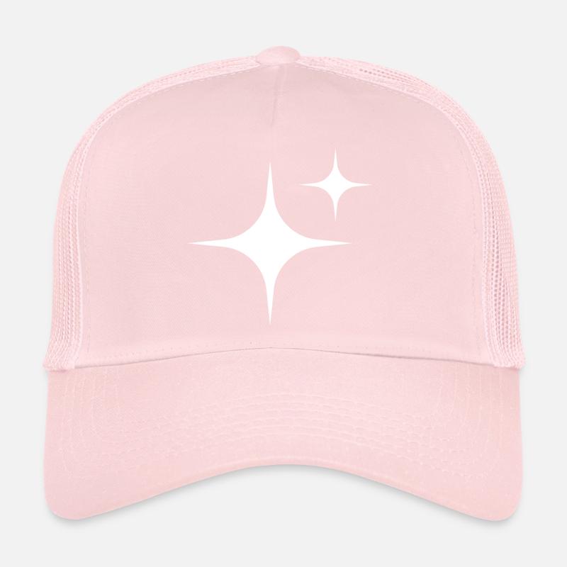 Étoiles blanches Casquette trucker 