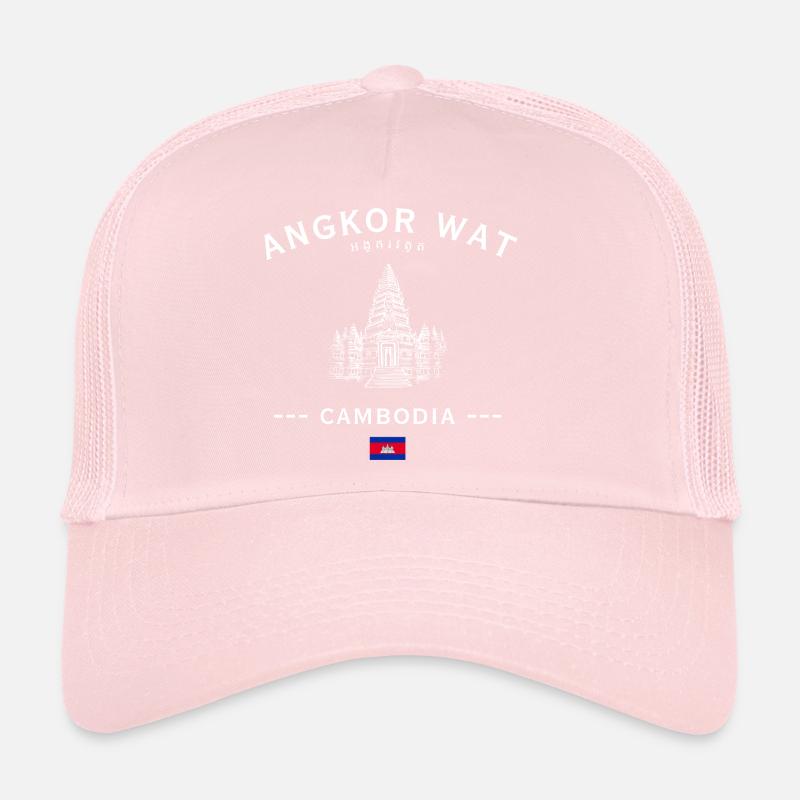 Angkor Wat Silhouette Cambodge Casquette trucker 