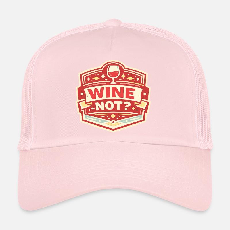 Ne pas de vin ? Conception vintage des insignes Casquette trucker 