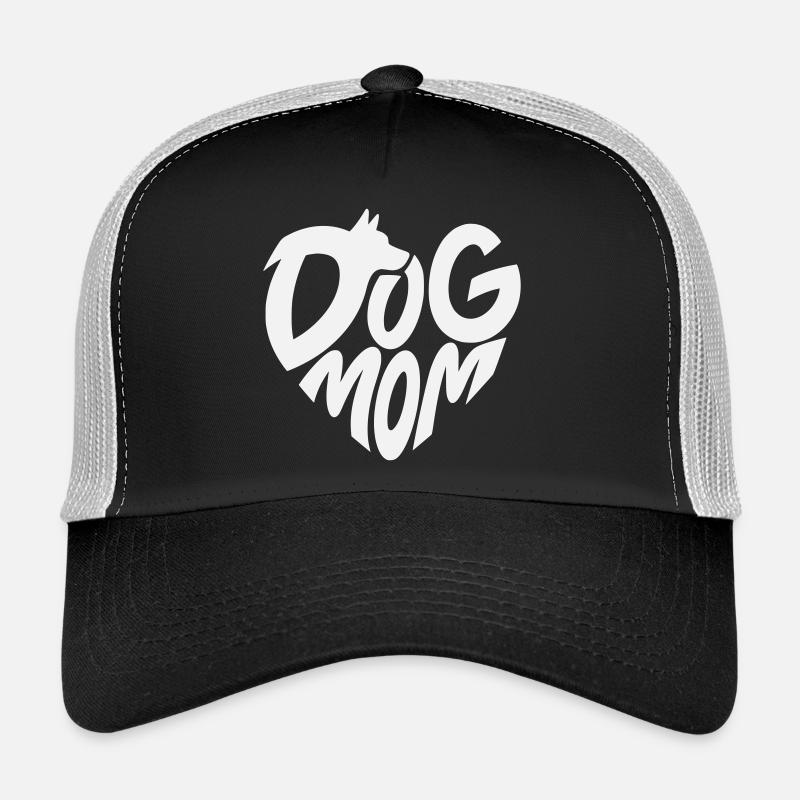 Cœur de maman de chien avec motif de chien Casquette trucker 