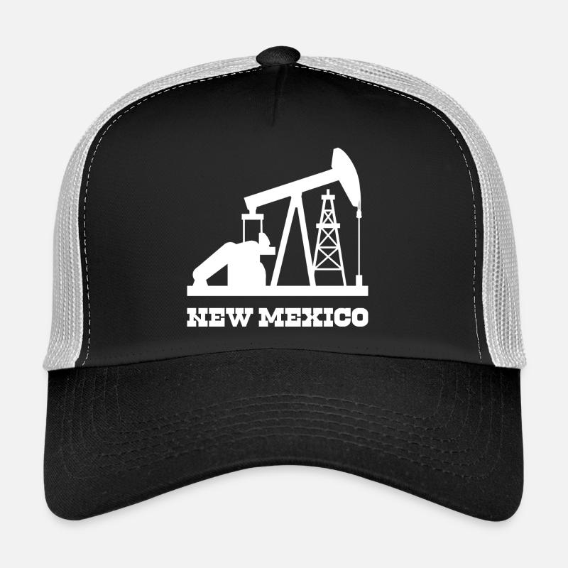 New Mexico Oilfield Pumpjack Design Trucker Cap