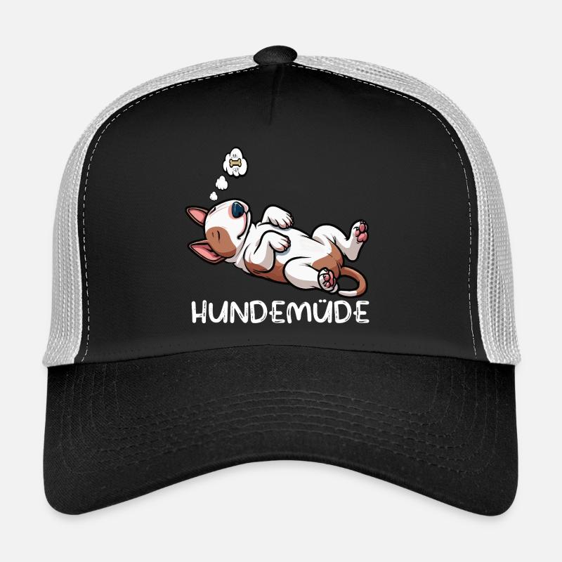 Hundemüde Miniatur Bullterrier Bully Bullterrier Trucker Cap