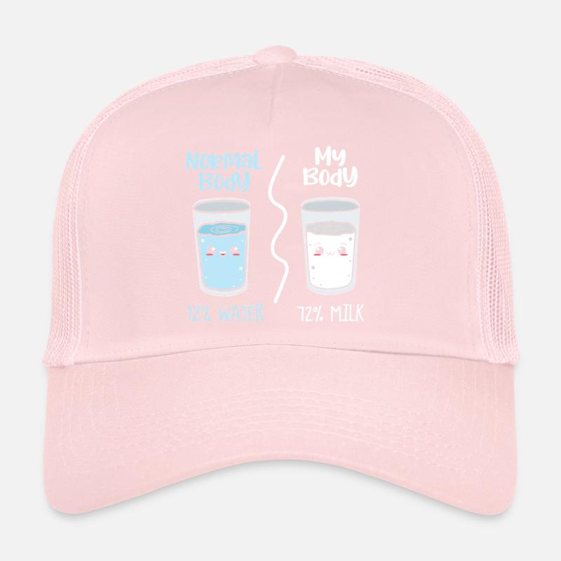 Pas de corps normal : eau vs lait Casquette trucker 