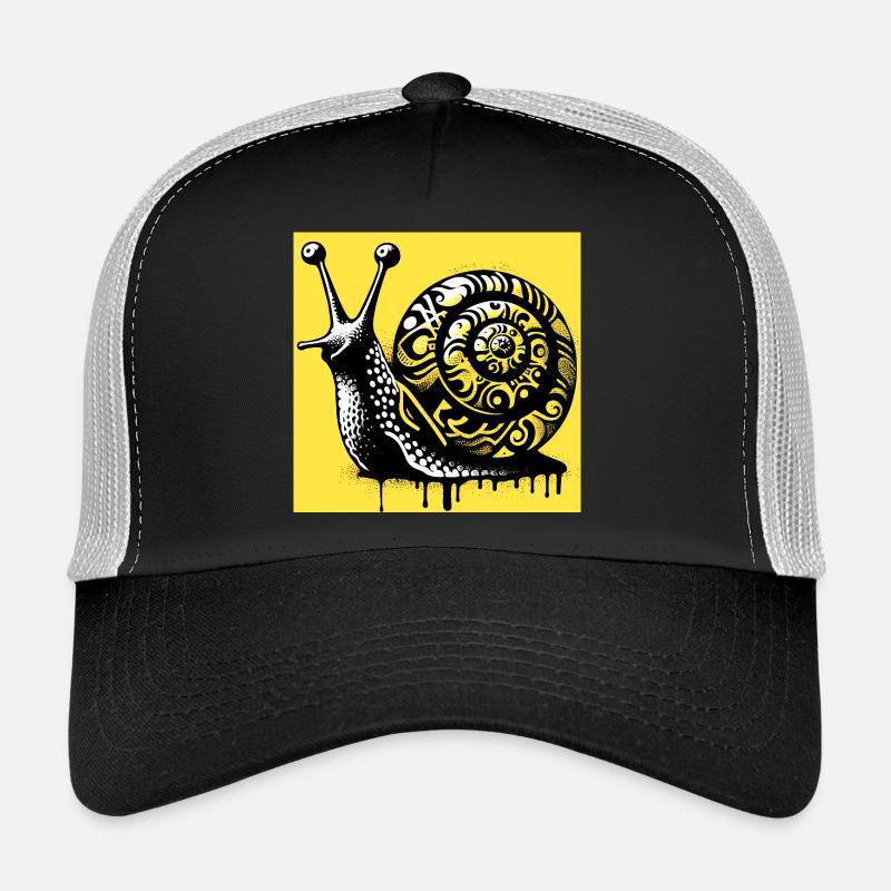 Schnecke - Trucker Cap - Schwarz/Steingrau