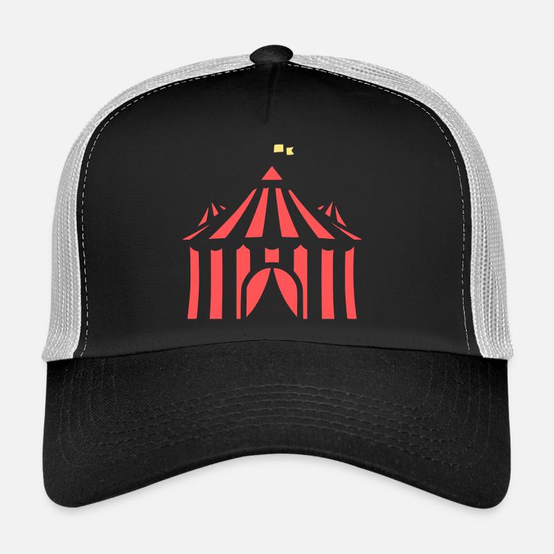 Circus Tent Flat Design Event Trucker Cap
