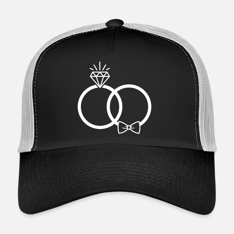 Wedding Rings Rings Trucker Cap