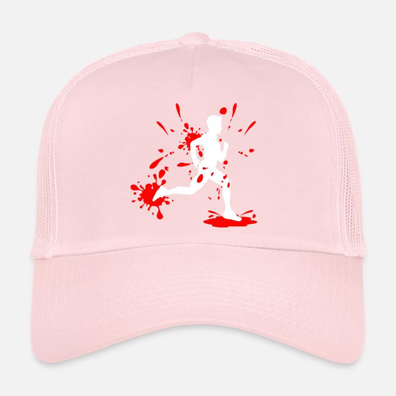 Homme de course dans la boue – Coureur d’éclaboussures Casquette trucker