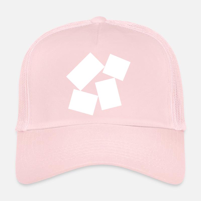 Composition des carrés en gras Casquette trucker 