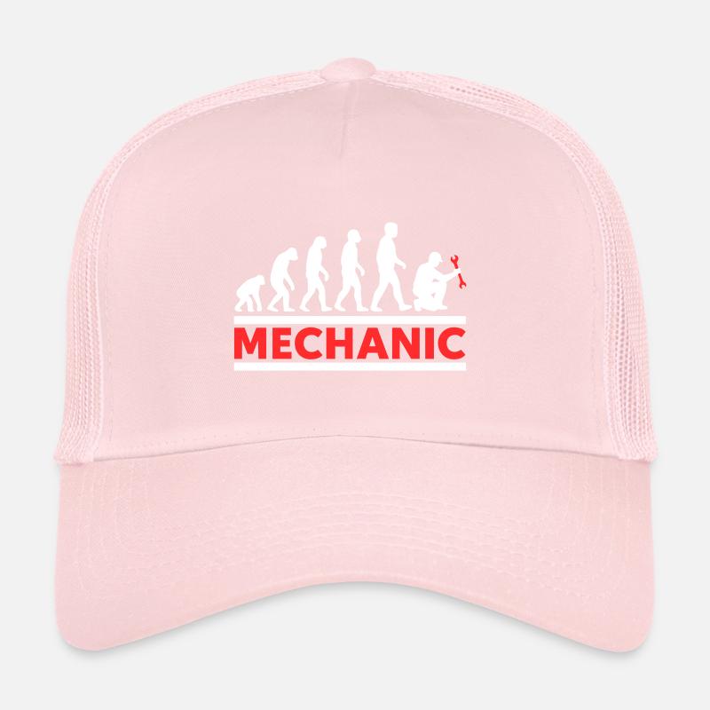 Mécanique Evolution Mécano Mécanicien Casquette trucker 