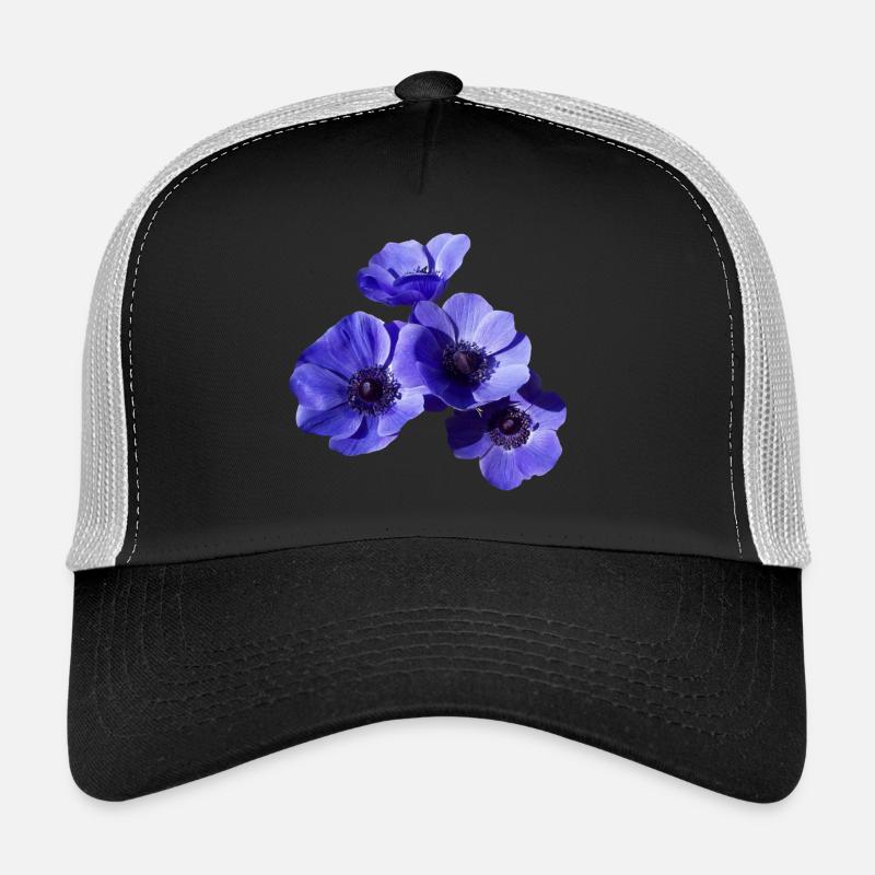blaue Blumen Trucker Cap