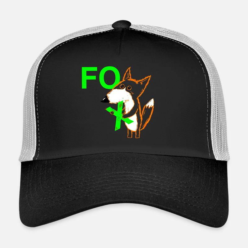 The X in FOX - Trucker Cap - black/stone grey