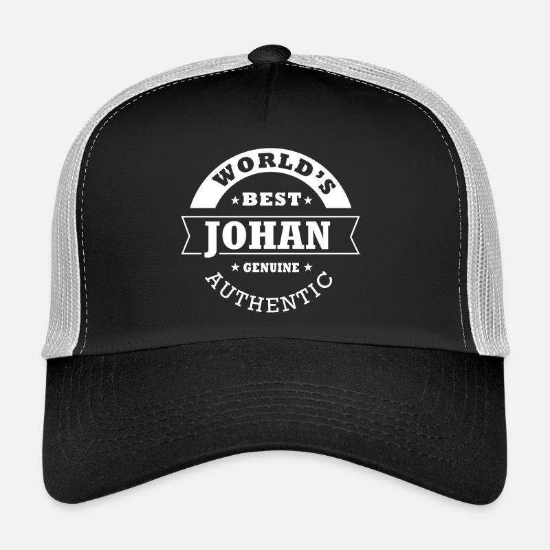 Johan world s best gift first name johan Trucker Cap