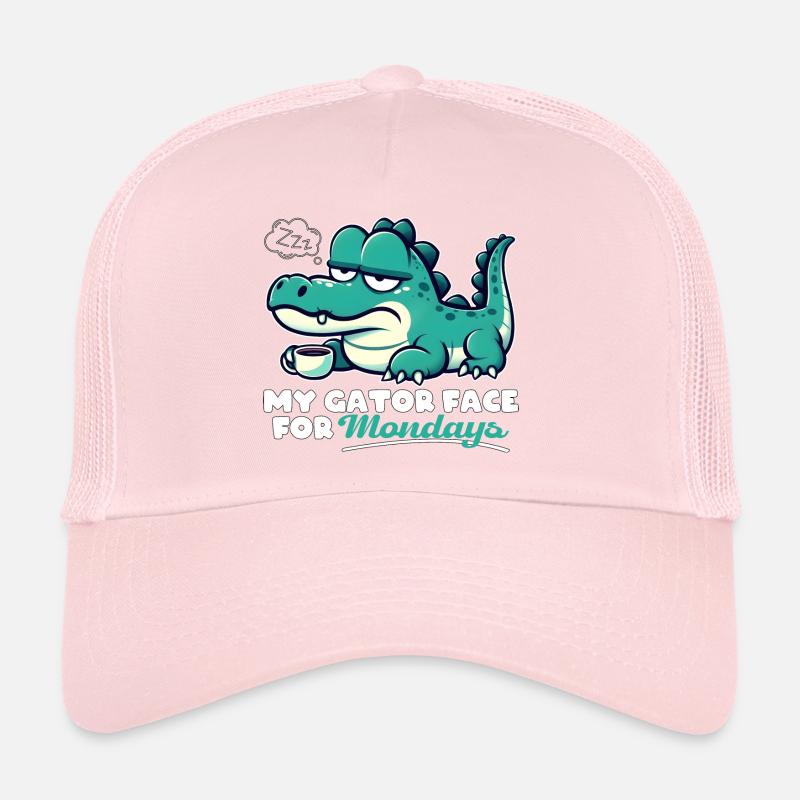 MON VISAGE D’ALLIGATOR POUR LES LUNDIS Casquette trucker 