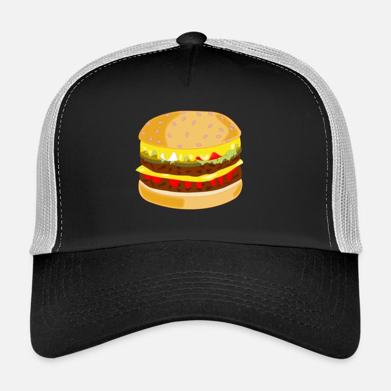 Hamburger - Trucker Cap - Schwarz/Steingrau