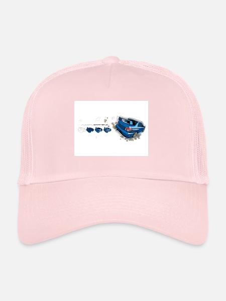 Sub Design - Casquette trucker  - rose pâle - Devant