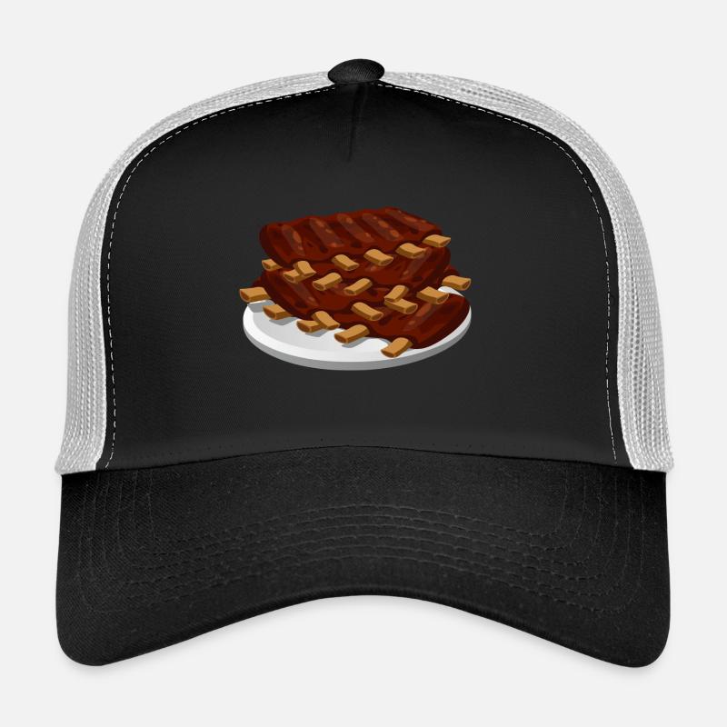 Spare Ribs - Trucker Cap - Schwarz/Steingrau