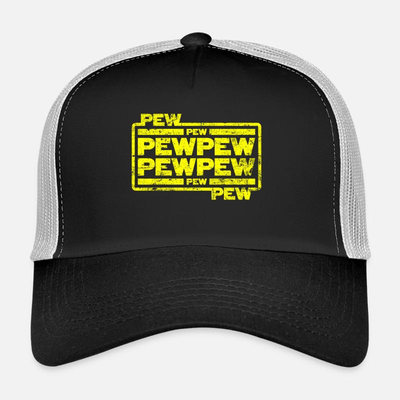 Pew Pew Pew - Trucker Cap - black/stone grey