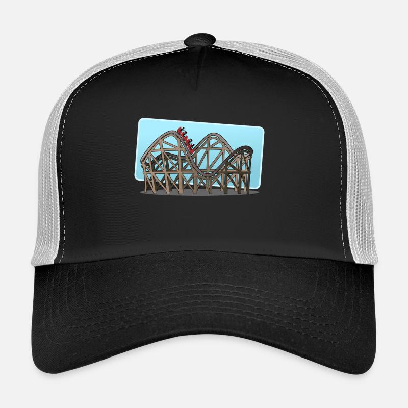 Achterbahn - Trucker Cap - Schwarz/Steingrau