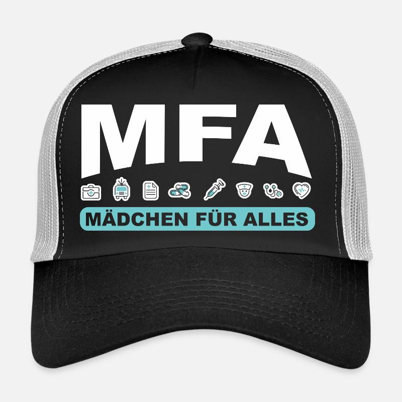 Mädchen für alles - Trucker Cap - Schwarz/Steingrau
