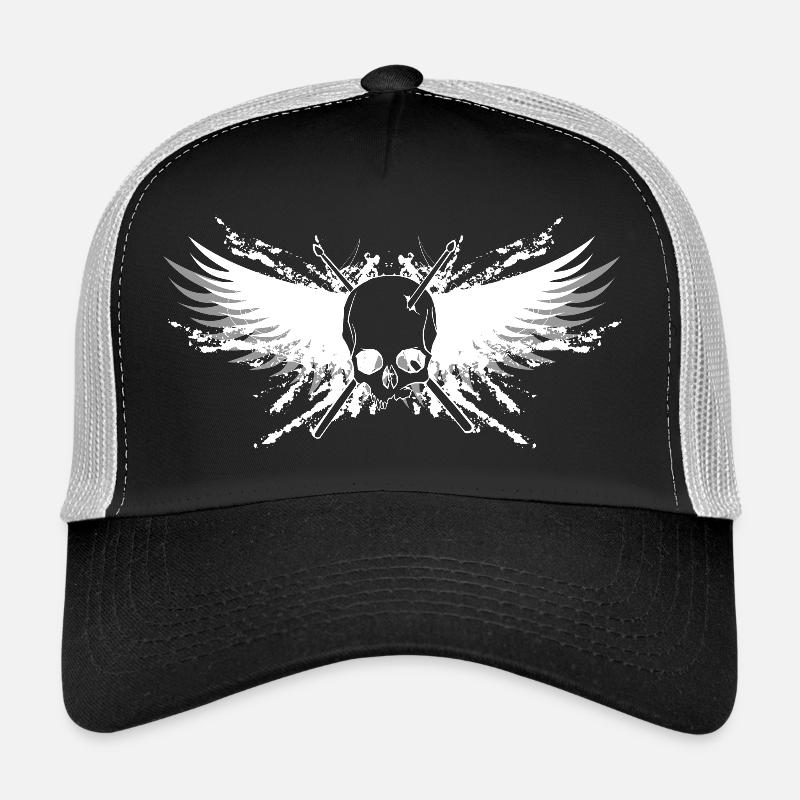 Crâne Pilons de poulet le crâne baguettes de Casquette trucker 