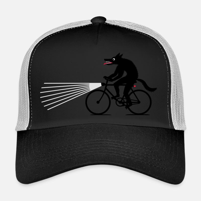Loup à vélo - Casquette trucker  - noir/gris pierre