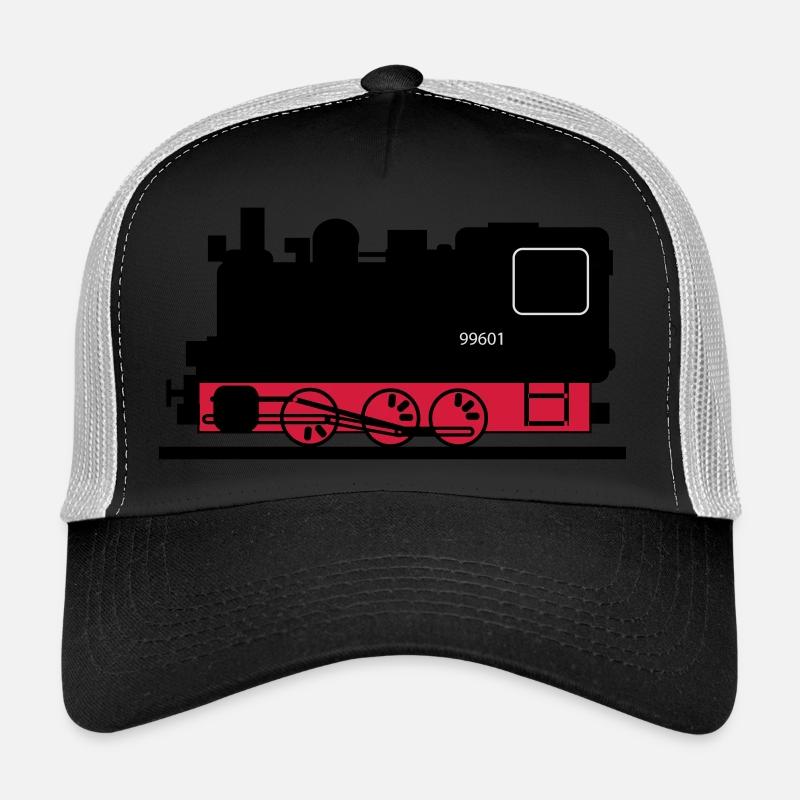 Dampflok - Trucker Cap - Schwarz/Steingrau