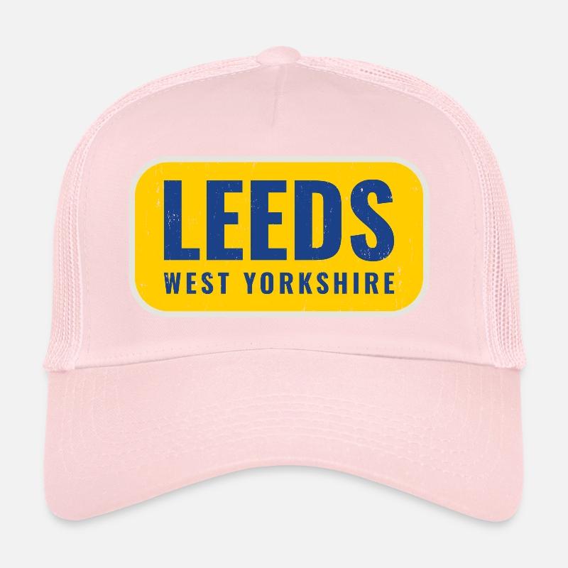 Leeds West Yorkshire Badge Trucker Cap