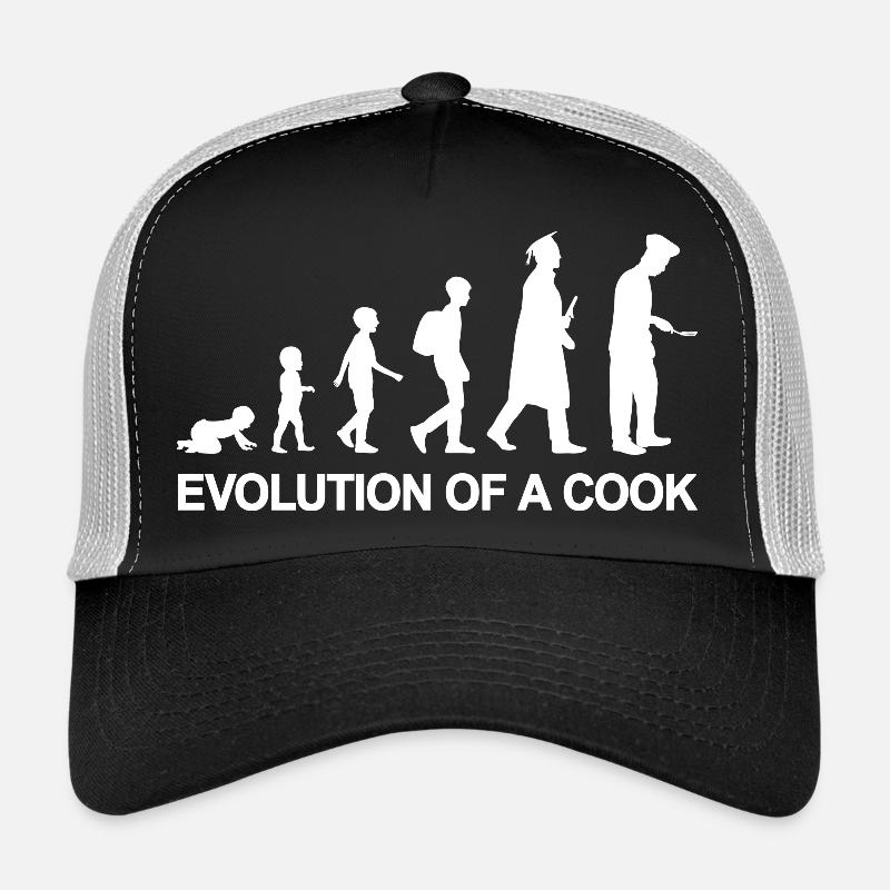 Entwicklung eines Kochs - Trucker Cap - Schwarz/Steingrau