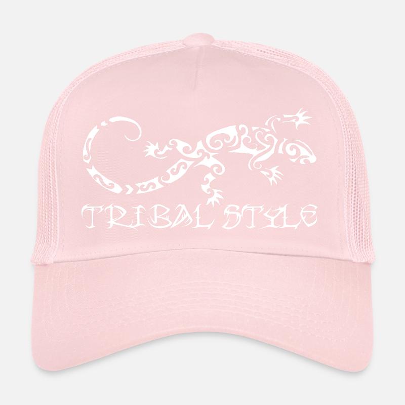 Polynesian white lizard Trucker Cap