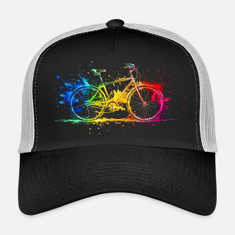 Roue de vélo colorée Cycliste Vélo Cadeau Casquette trucker 